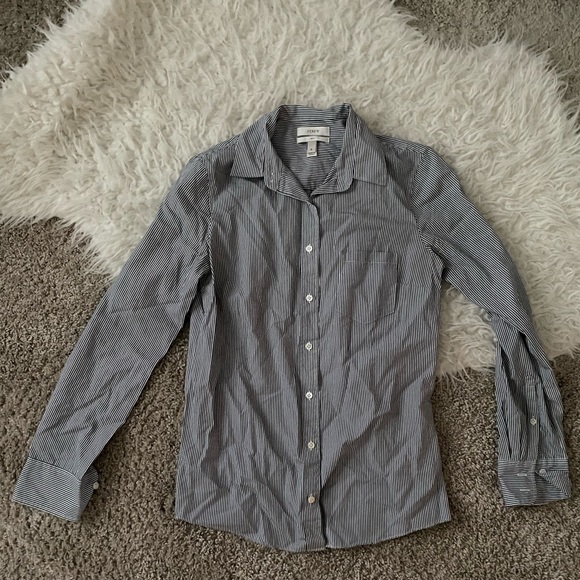 J. Crew Pin Stripe Button Down Shirt - Picture 1 of 3